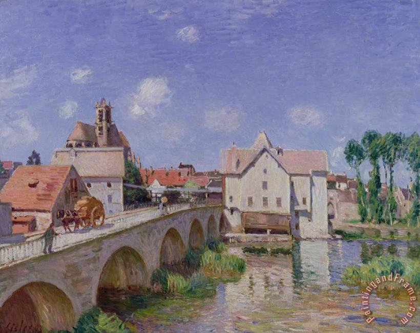 The Bridge at Moret painting - Alfred Sisley The Bridge at Moret Art Print