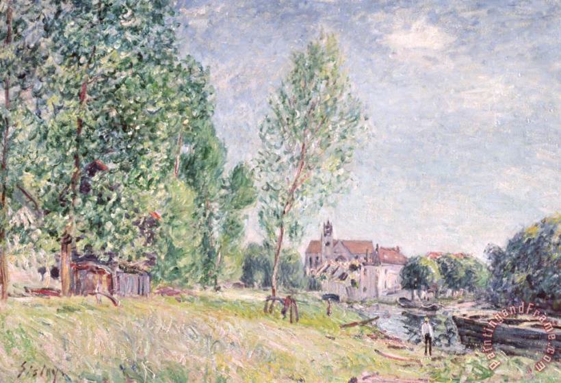 Alfred Sisley The Builder's Yard At Matrat Moret-sur-loing Art Painting