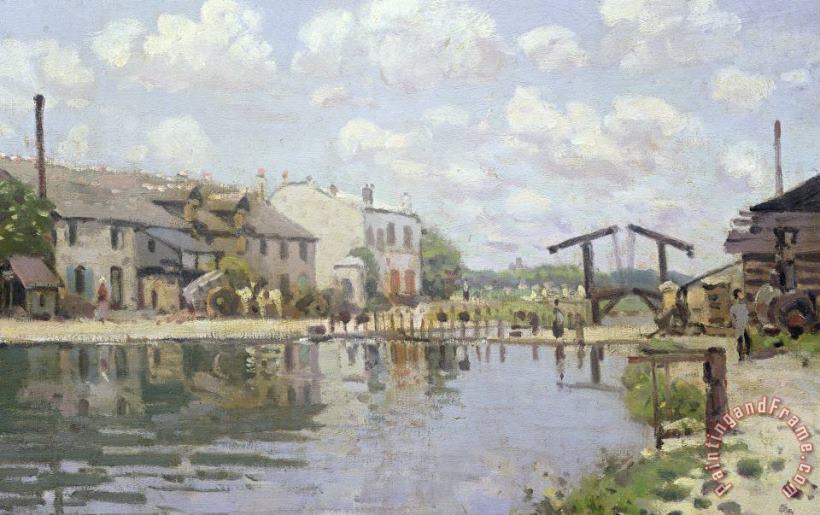 The Canal Saint Martin Paris painting - Alfred Sisley The Canal Saint Martin Paris Art Print