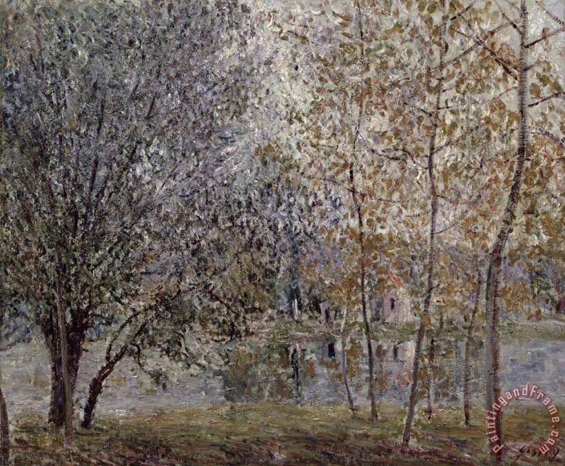 Alfred Sisley The Loing Canal in Spring Art Print