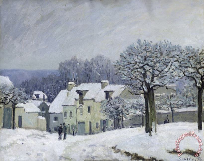 Alfred Sisley The Place du Chenil at Marly le Roi Art Painting