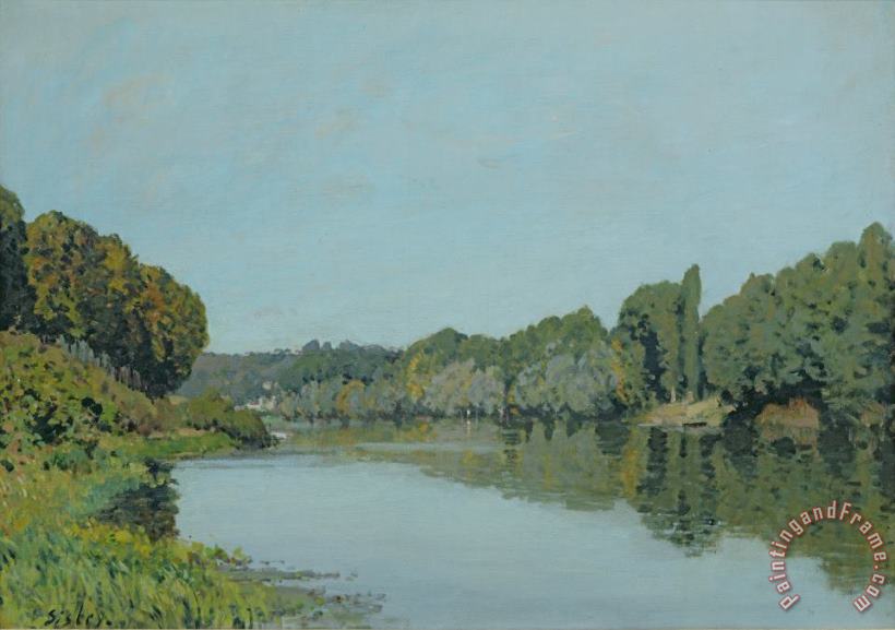 The Seine at Bougival painting - Alfred Sisley The Seine at Bougival Art Print