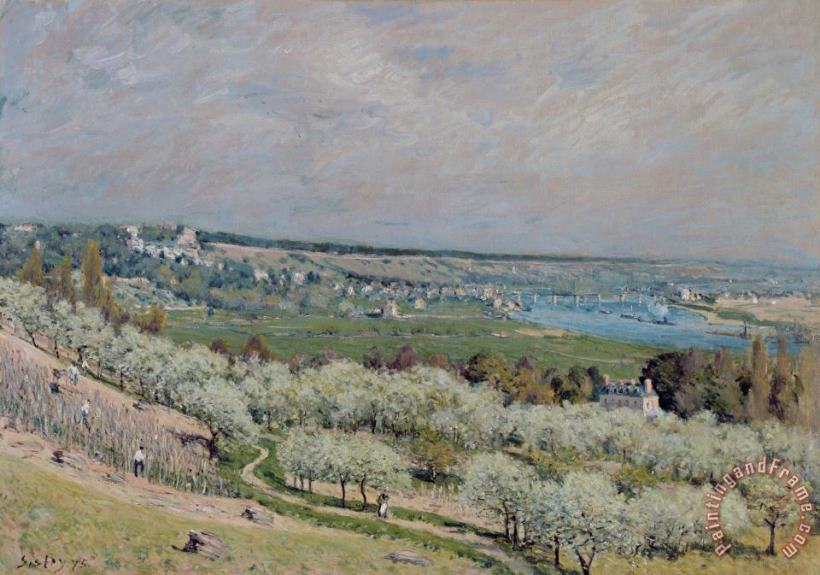 The Terrace at Saint Germain painting - Alfred Sisley The Terrace at Saint Germain Art Print