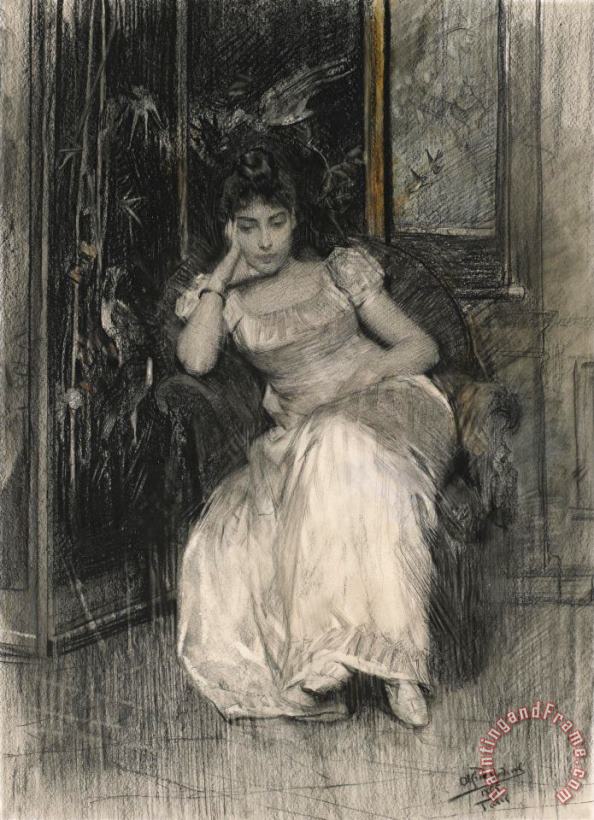 Alfred Stevens Mademoiselle De Clermont Tonnerre Art Print