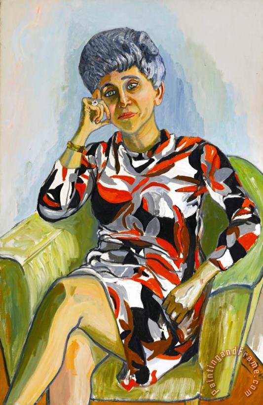 Alice Neel Irena Koprowska, Seated Art Painting