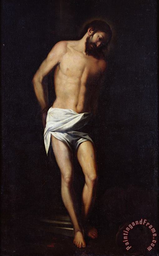 Christ bound to the column painting - Alonso Cano Christ bound to the column Art Print