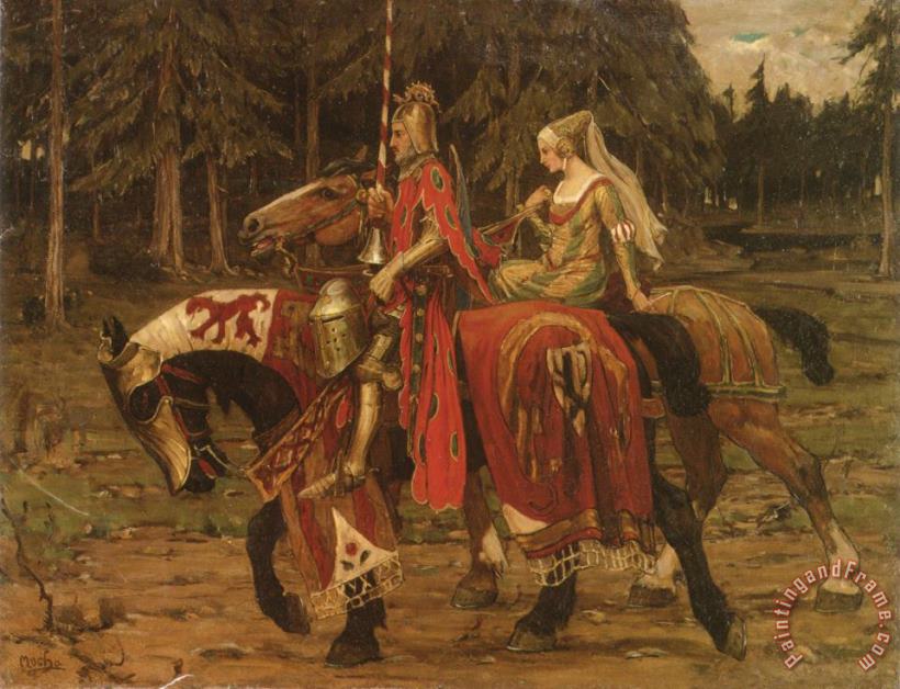 Alphonse Maria Mucha Heraldic Chivalry Art Painting