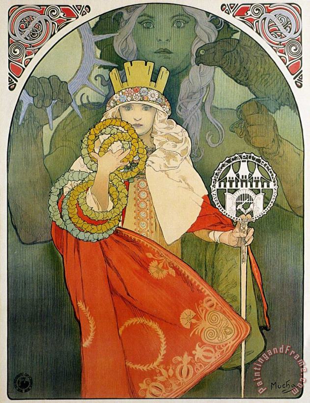 6th Sokol Festival 1912 painting - Alphonse Marie Mucha 6th Sokol Festival 1912 Art Print