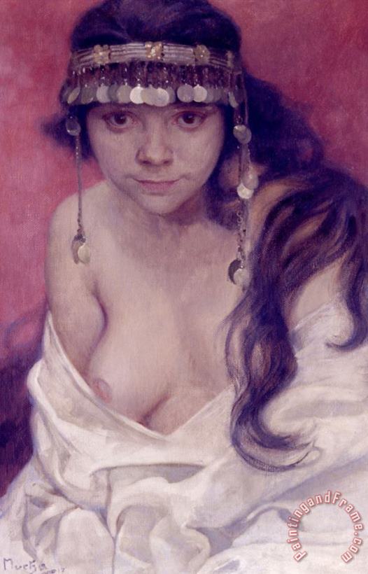 Alphonse Marie Mucha Girl From Montenegro Art Painting