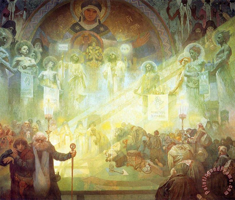 Alphonse Marie Mucha Holy Mount Athos 1926 Art Painting