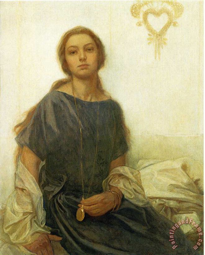 Alphonse Marie Mucha Portrait of Jaroslava Art Painting