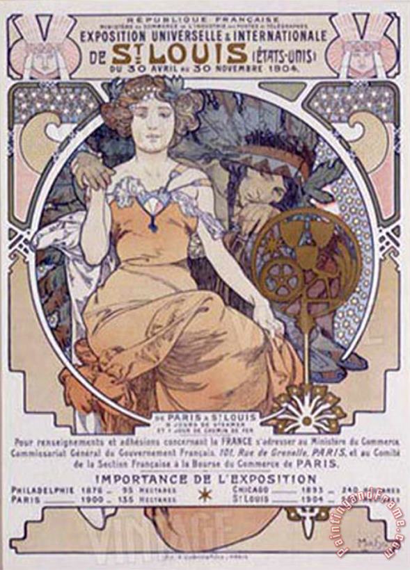 Alphonse Marie Mucha St Louis International Exposition Art Print