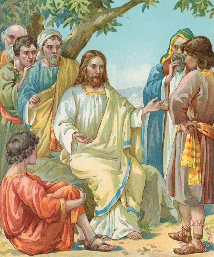 Christ and His Disciples painting - Ambrose Dudley Christ and His Disciples Art Print