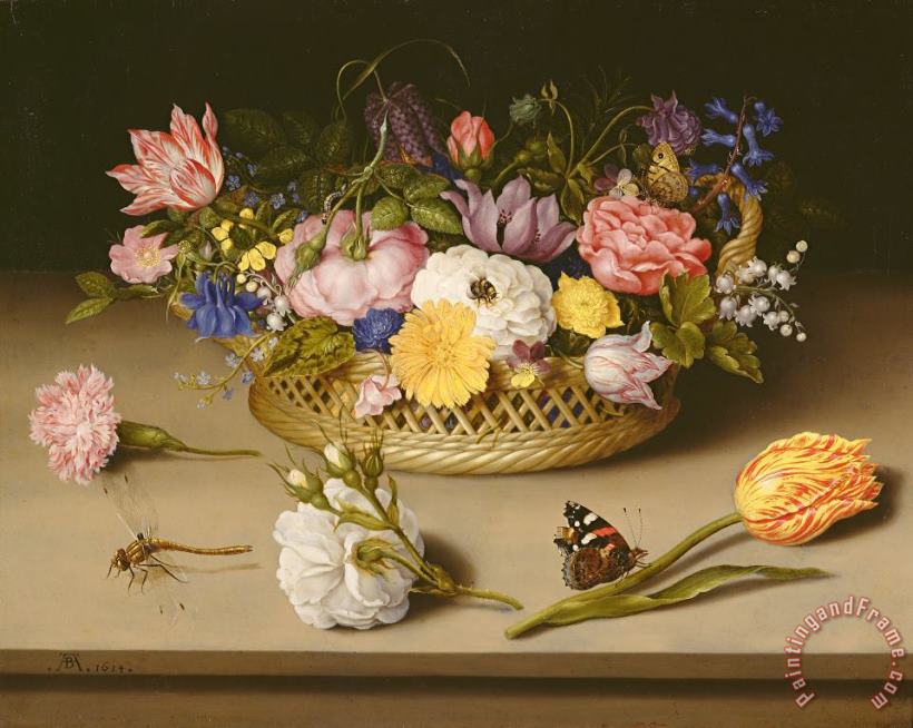 Flower Still Life painting - Ambrosius Bosschaert the Elder Flower Still Life Art Print