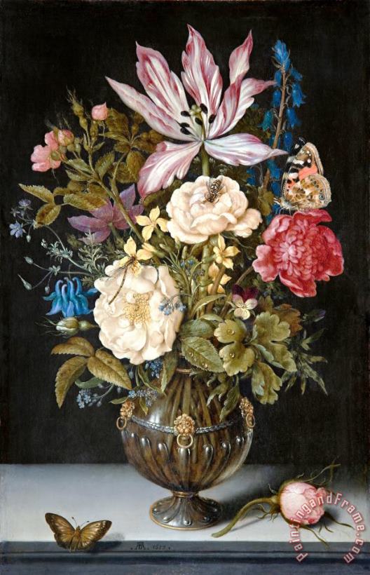 Ambrosius Bosschaert the Elder Still Life with Flowers Art Print
