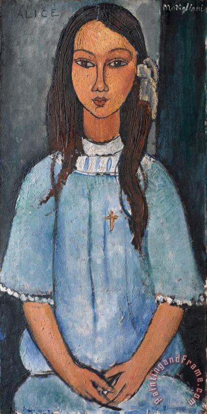 Alice painting - Amedeo Modigliani Alice Art Print