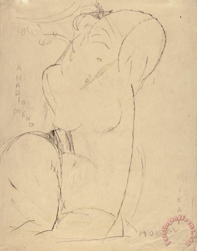 Amedeo Modigliani Anadiomena Art Painting