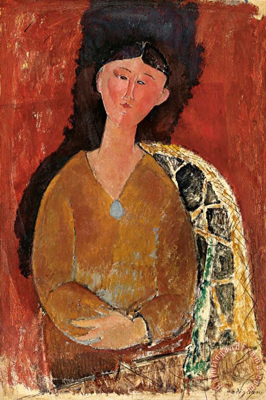 Beatrice Hastings Assise, 1915 painting - Amedeo Modigliani Beatrice Hastings Assise, 1915 Art Print