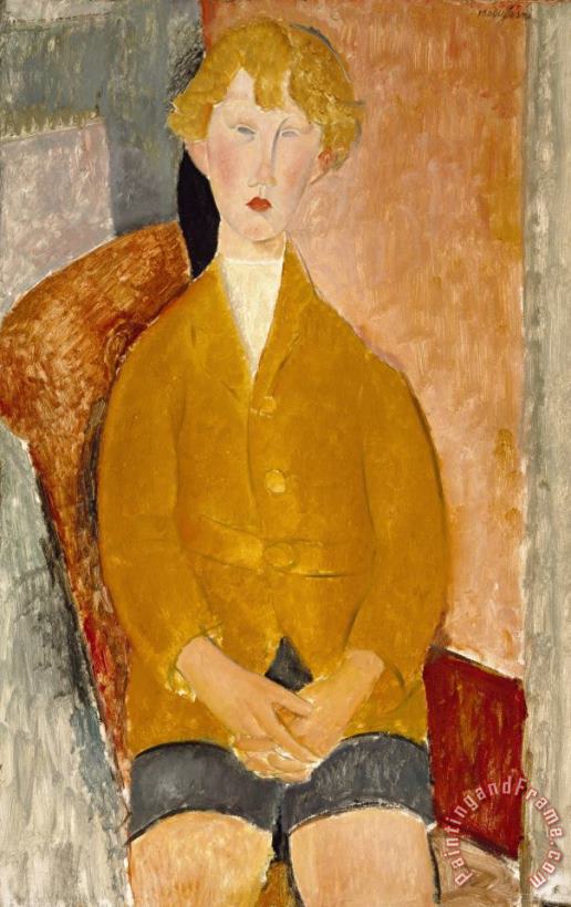 Amedeo Modigliani Boy in Short Pants Art Painting