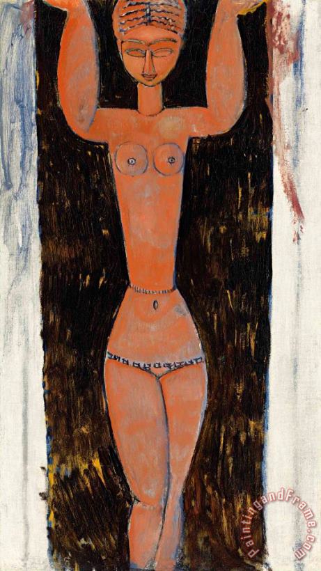 Amedeo Modigliani Cariatide, 1913 Art Painting