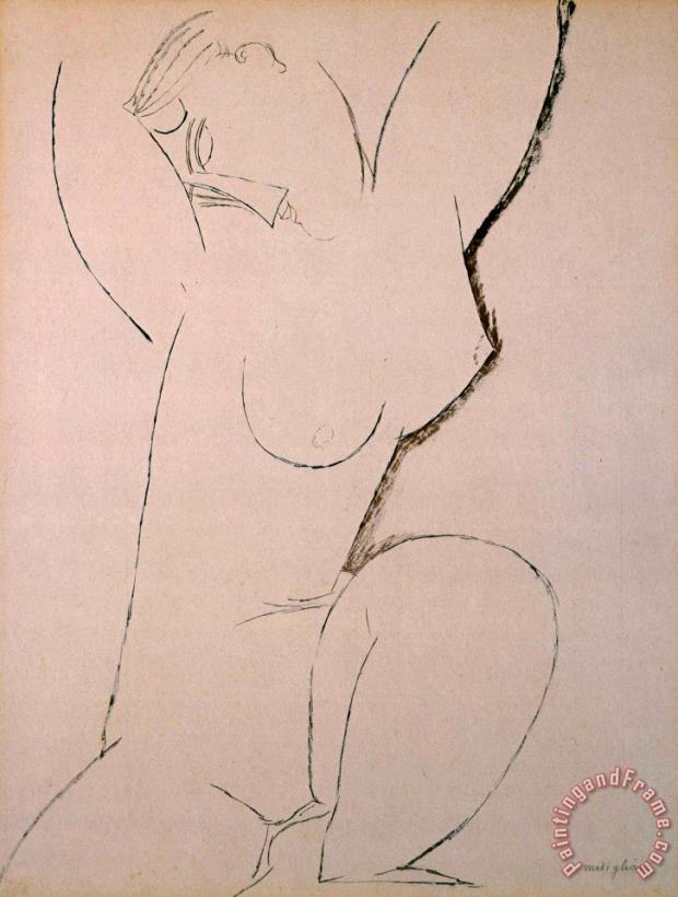 Amedeo Modigliani Caryatid Art Painting