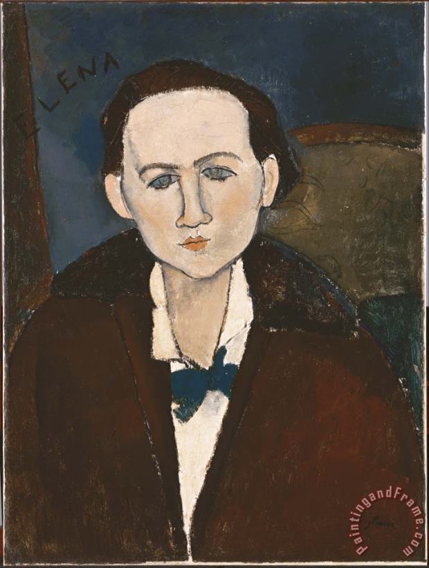 Amedeo Modigliani Elena Povolozky Art Painting