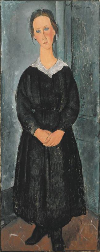 La Jeune Bonne painting - Amedeo Modigliani La Jeune Bonne Art Print