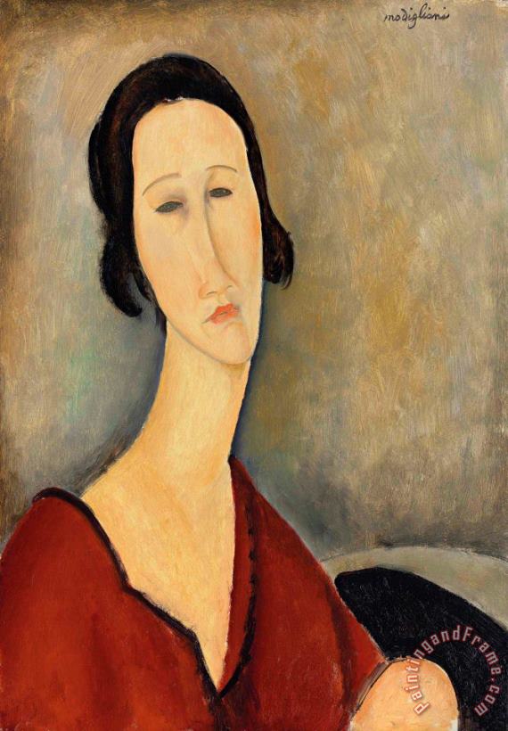 Amedeo Modigliani Madame Hanka Zborowska, 1917 Art Painting
