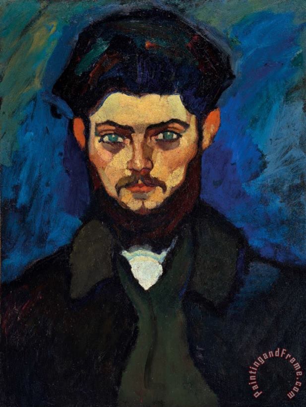 Amedeo Modigliani Portrait De Maurice Drouard, 1909 Art Painting