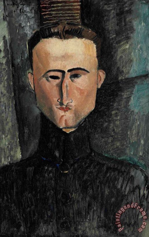 Amedeo Modigliani Portrait Du Peintre Rouveyre, 1915 Art Painting