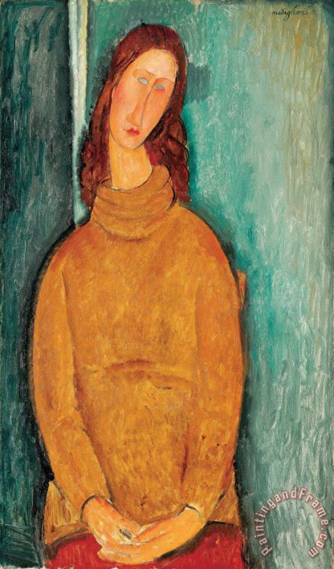 Amedeo Modigliani Portrait of Jeanne Hebuterne Art Print