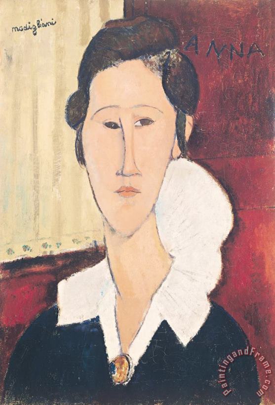 Amedeo Modigliani Portrait of Madame Hanka Zborowska Art Print