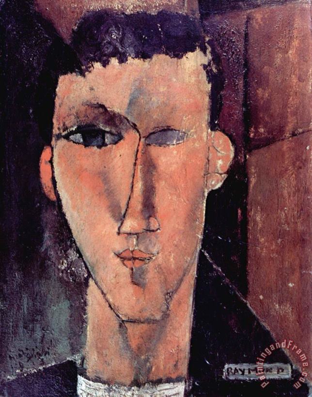 Portrait of Raymond, 1915 painting - Amedeo Modigliani Portrait of Raymond, 1915 Art Print