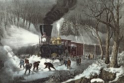 American Railroad Scene Currier and Ives