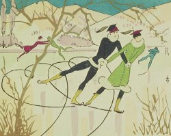 American School Figure Skating  Christmas Card