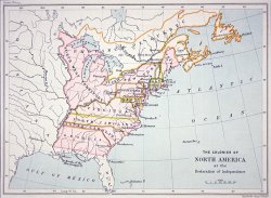 American School Map of the Colonies of North America at the time of the Declaration of Independence