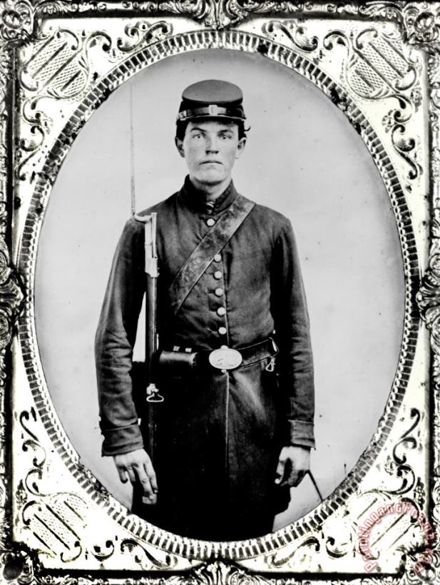 American School Young Union Soldier Art Print