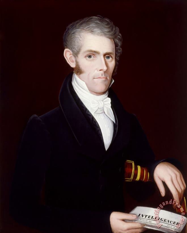 Portrait of George Greenwood Reynolds painting - Ammi Phillips Portrait of George Greenwood Reynolds Art Print