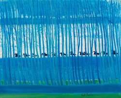 Andre Brasilier Cavalcade Bleue