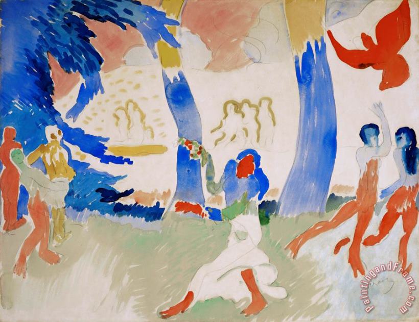 La Danse, 1905 1906 painting - Andre Derain La Danse, 1905 1906 Art Print