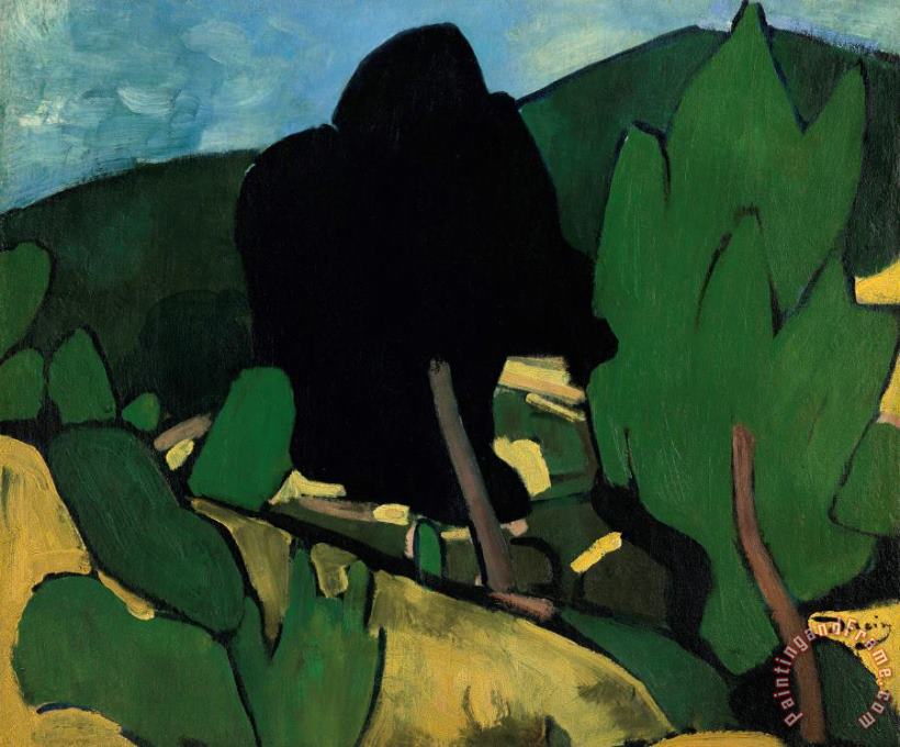 Andre Derain Paysage a Cassis, 1907 Art Painting