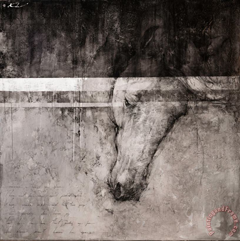 I Know Great Horses Live Again, 2019 painting - Andre Kohn I Know Great Horses Live Again, 2019 Art Print