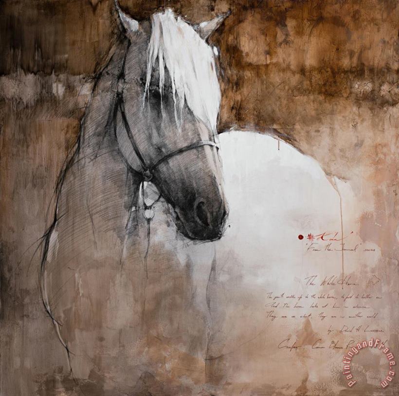 Andre Kohn The White Horse, 2019 Art Print
