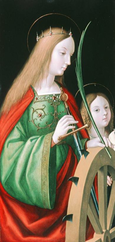 St. Catherine painting - Andrea Solario St. Catherine Art Print