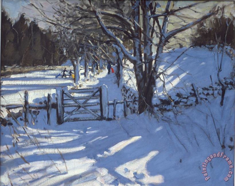 Andrew Macara Gate near Youlgreave Derbyshire Art Painting