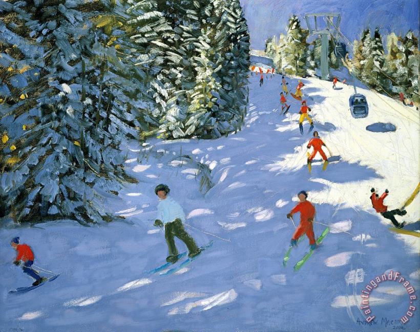 Andrew macara Gondola Austrian Alps Art Painting