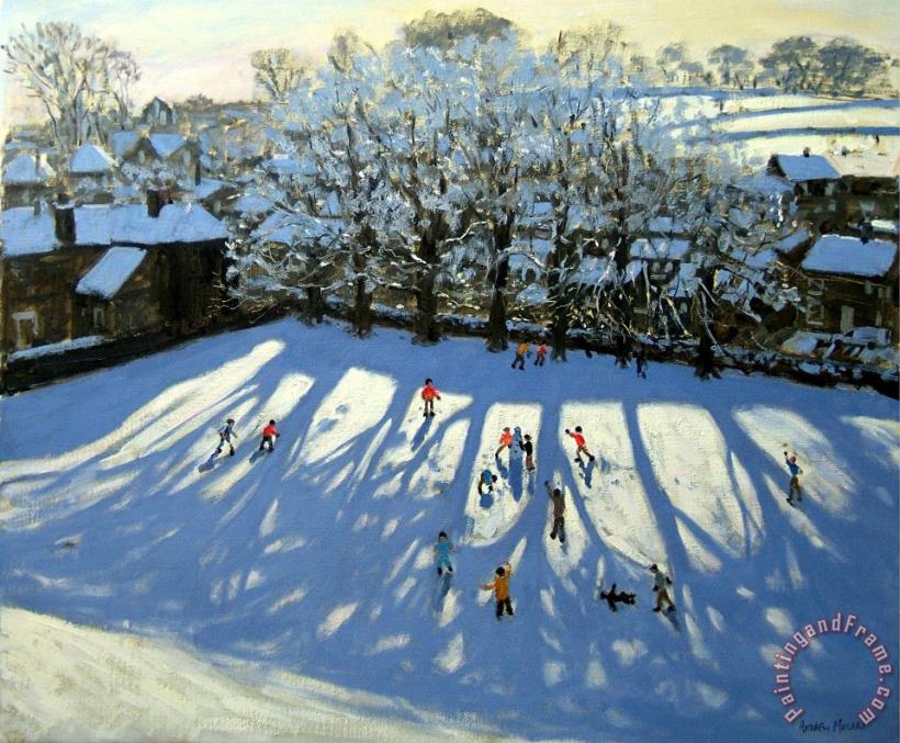 Tideswell Derbyshire painting - Andrew Macara Tideswell Derbyshire Art Print