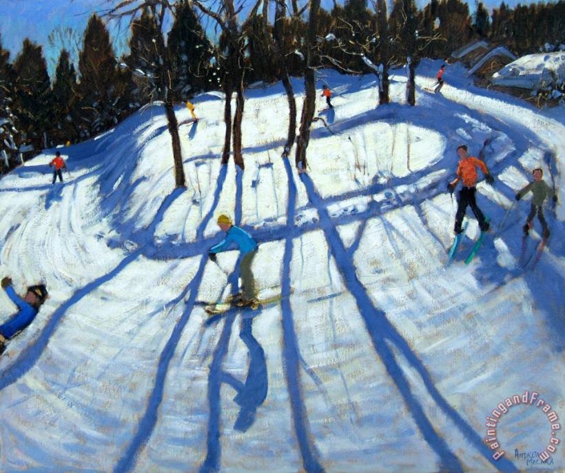 Andrew Macara Winding Trail Morzine Art Painting