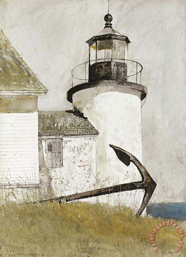 Deserted Light, 1977 painting - andrew wyeth Deserted Light, 1977 Art Print