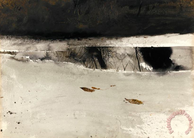 andrew wyeth Ice Pool 1969 Art Painting
